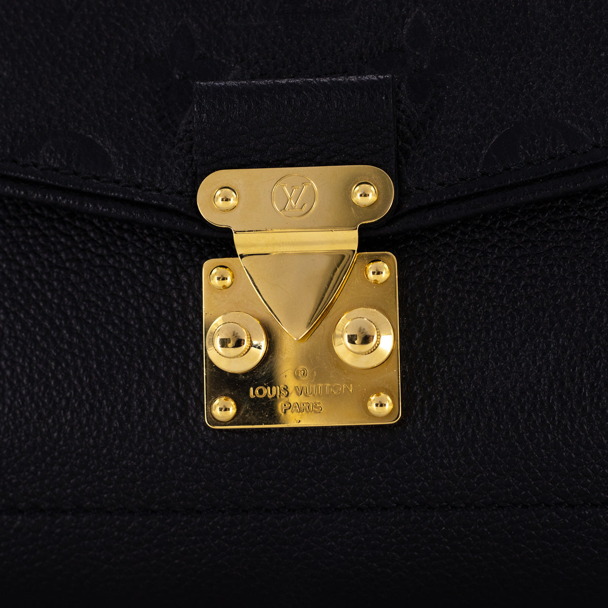 Comme des Garçons x Louis Vuitton Black Monogram Empreinte Bag with Holes  PM QJBIYO1DKF000