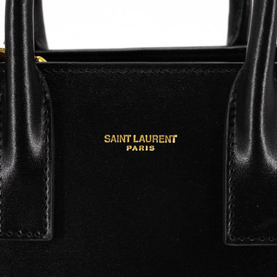 Saint Laurent Black Woven Nano 'Sac De Jour' Tote – BlackSkinny