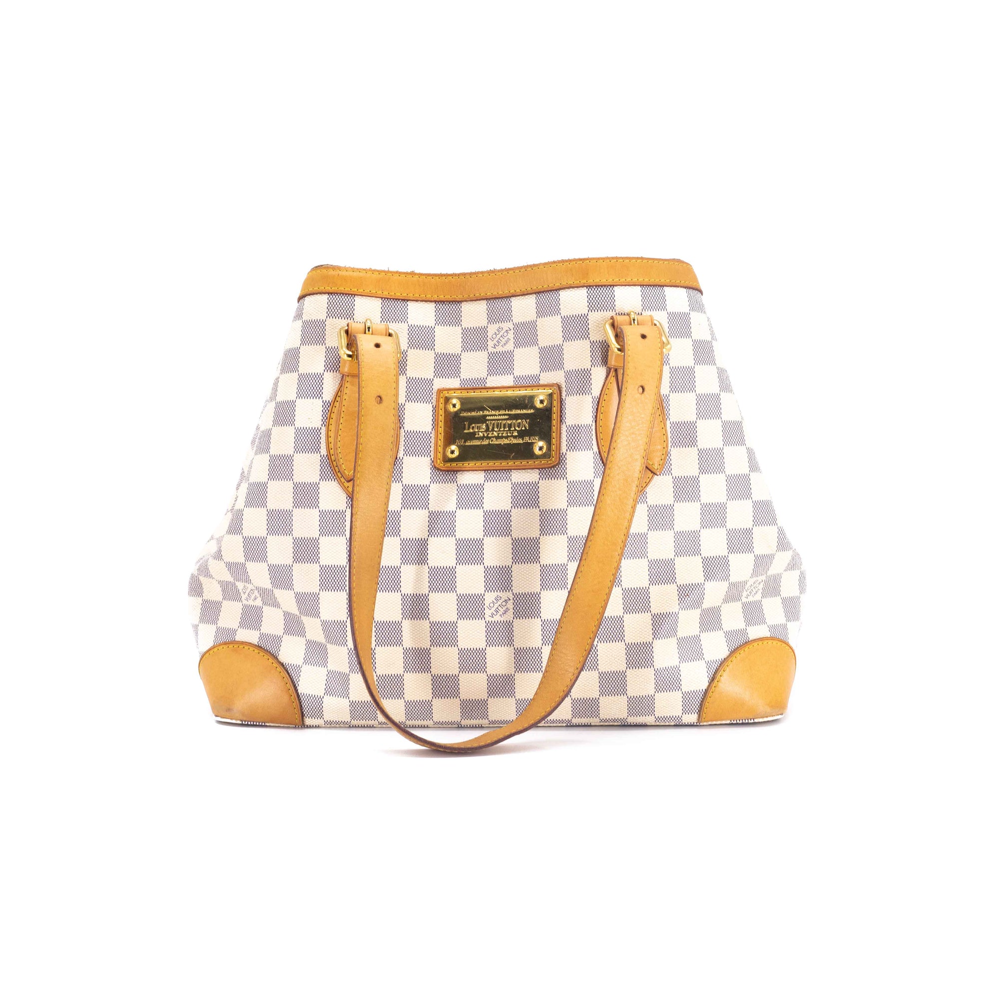 Louis Vuitton Hampstead MM Damier Azur ○ Labellov ○ Buy and Sell
