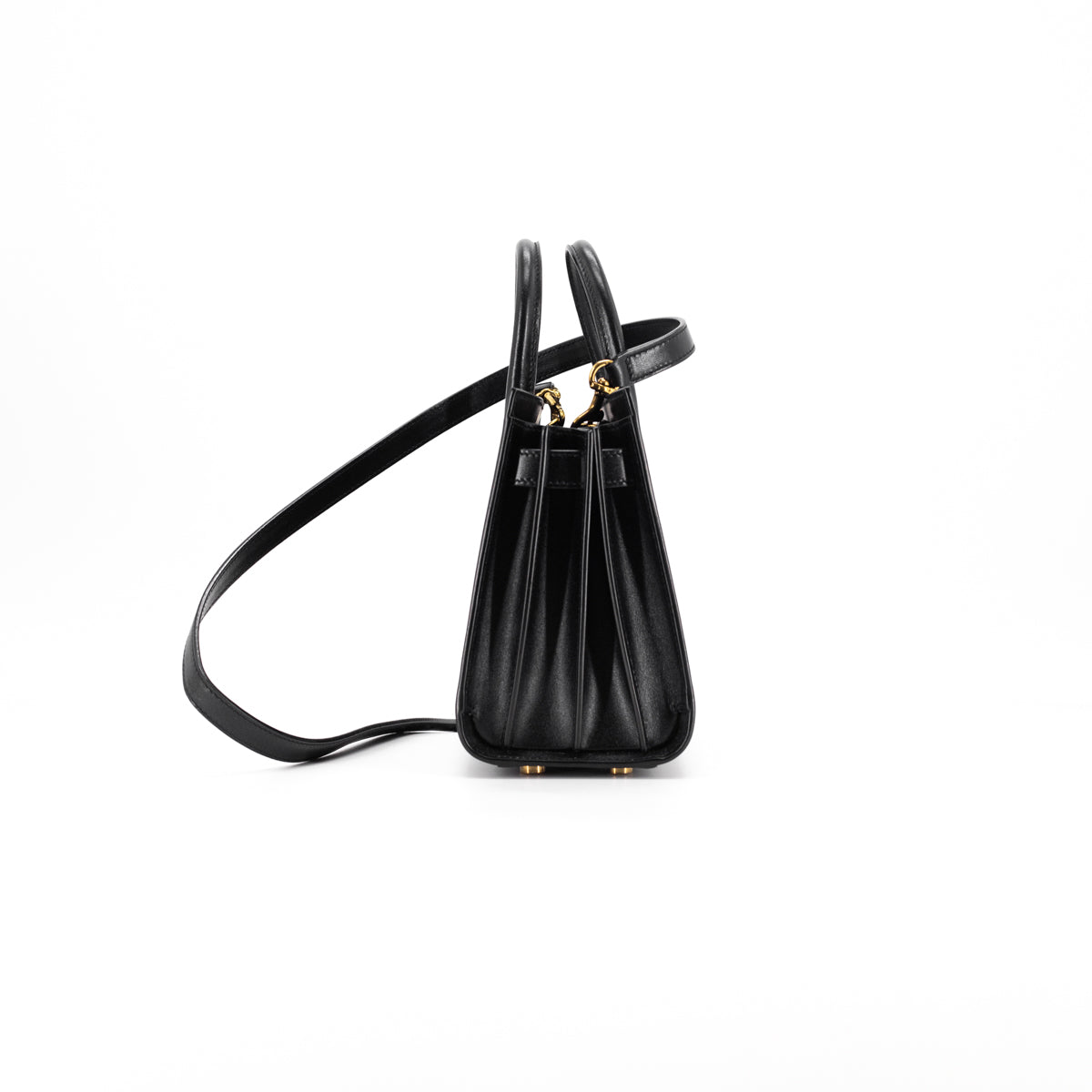 SAINT LAURENT: Sac De Jour boarded leather bag - Black  Saint Laurent  handbag 39203502G9W online at