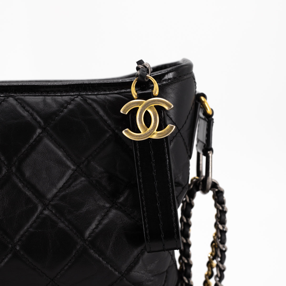 Gabrielle leather crossbody bag Chanel Black in Leather - 32975843