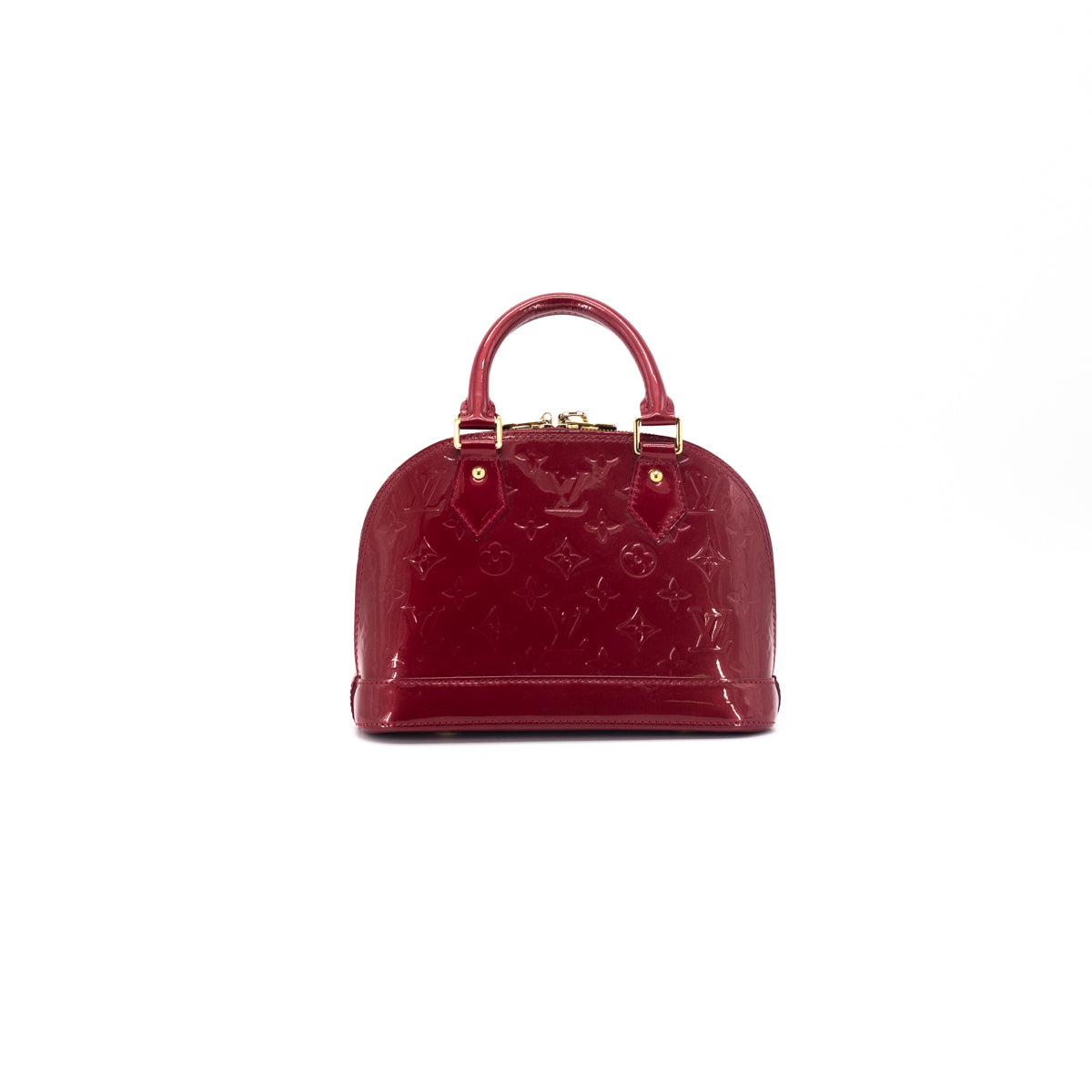 Louis Vuitton Alma Handbag Monogram Vernis PM Red 2247973