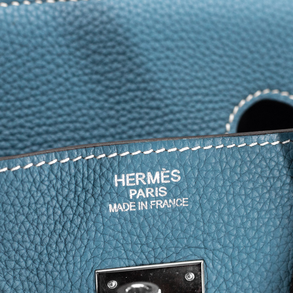 Hermes Blue de Prusse Retourne Birkin 35 Bag – The Closet