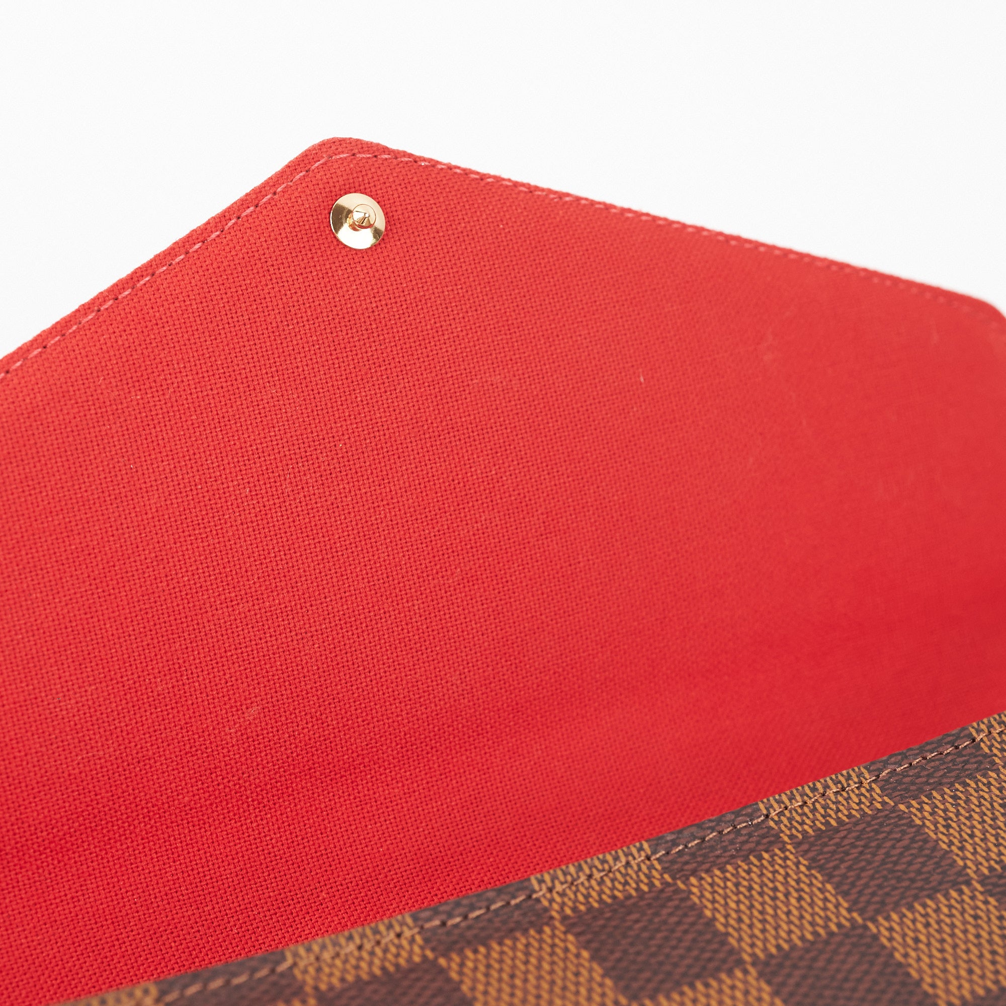 Louis Vuitton N63032 FELICIE POCHETTE格紋鍊帶斜背肩背包(紅色), LV路易威登