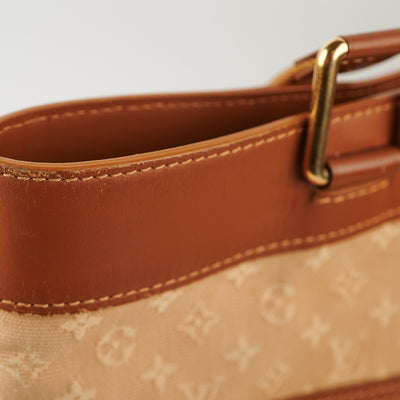 Louis Vuitton Vintage - Monogram Mini Lin Belt - Red Brown Beige