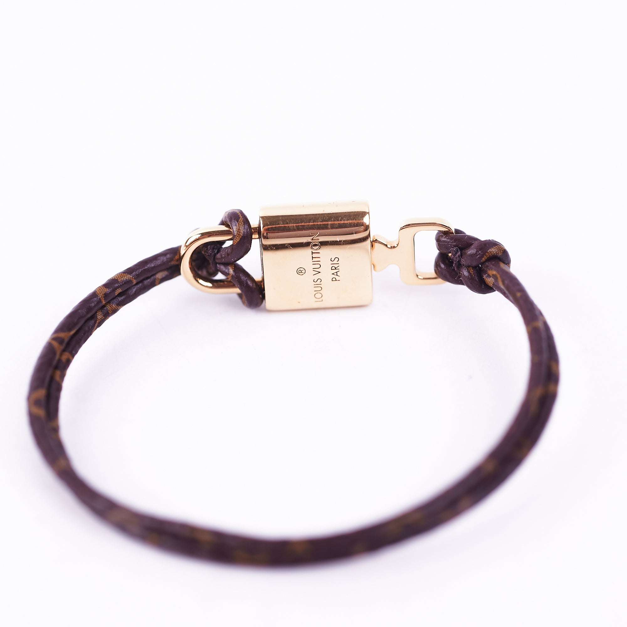 Louis Vuitton Lock It Again Bracelet, Brown, 17
