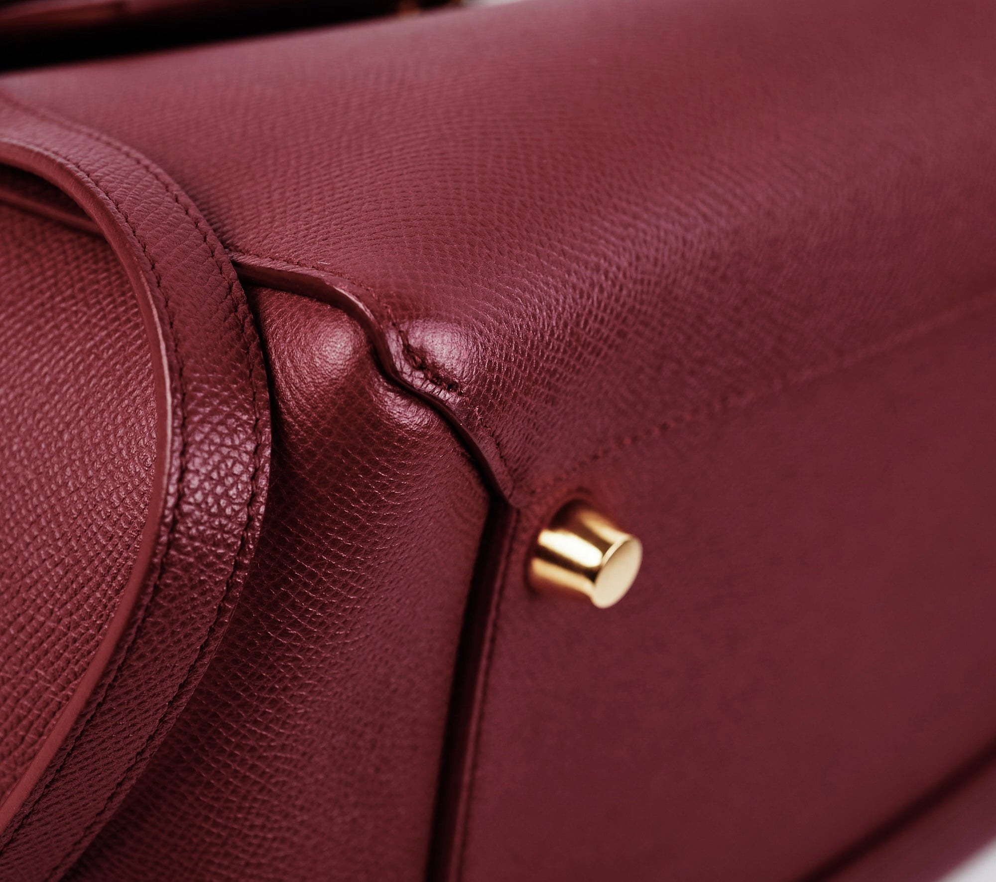 Celine Mini Belt Bag Calfskin Maroon - THE PURSE AFFAIR