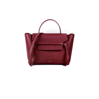 Celine Nano Belt Bag Burgundy - THE PURSE AFFAIR