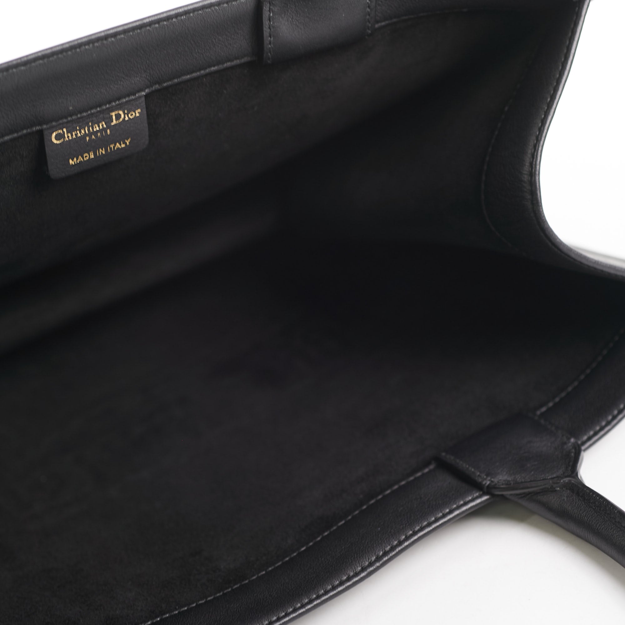 Book tote leather tote Dior Black in Leather - 36632394