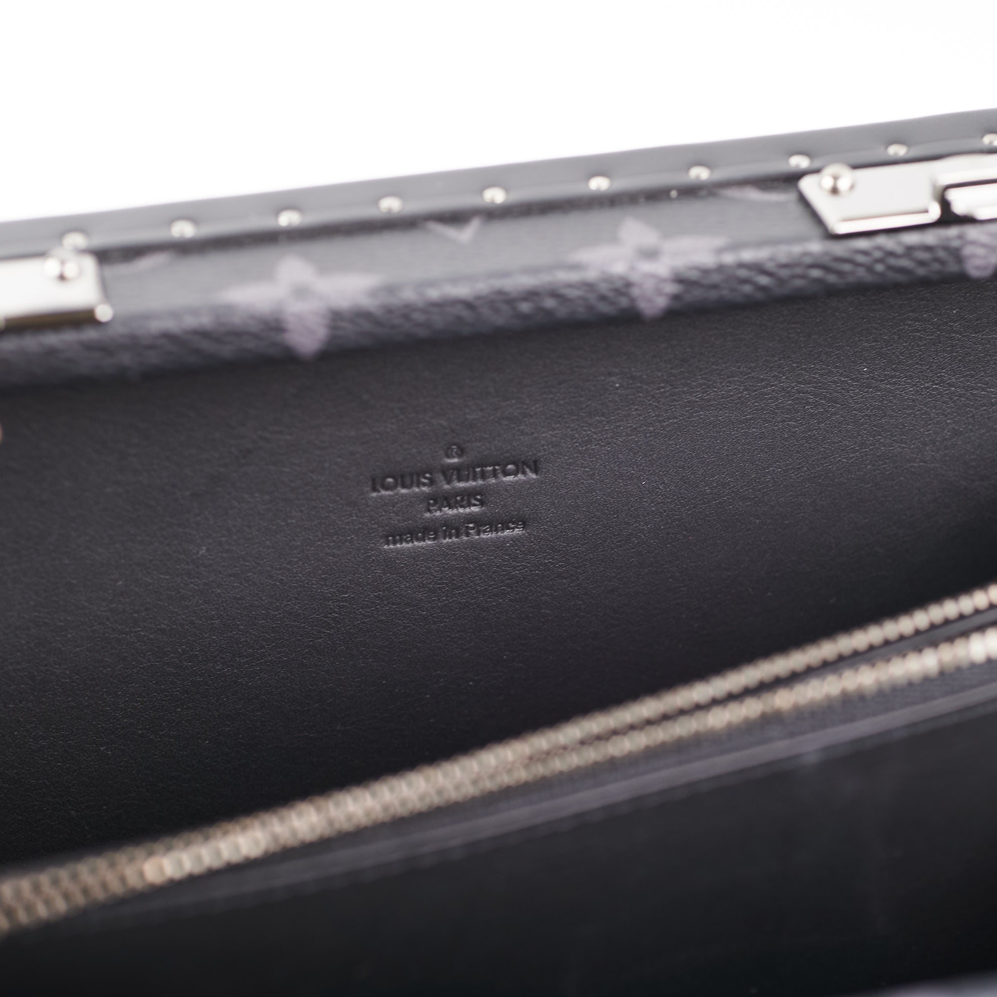 LOUIS VUITTON Mono Eclipse Clutch Box Shoulder Bag Black – Brand