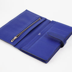 Hermes Blue Bearn Long Wallet