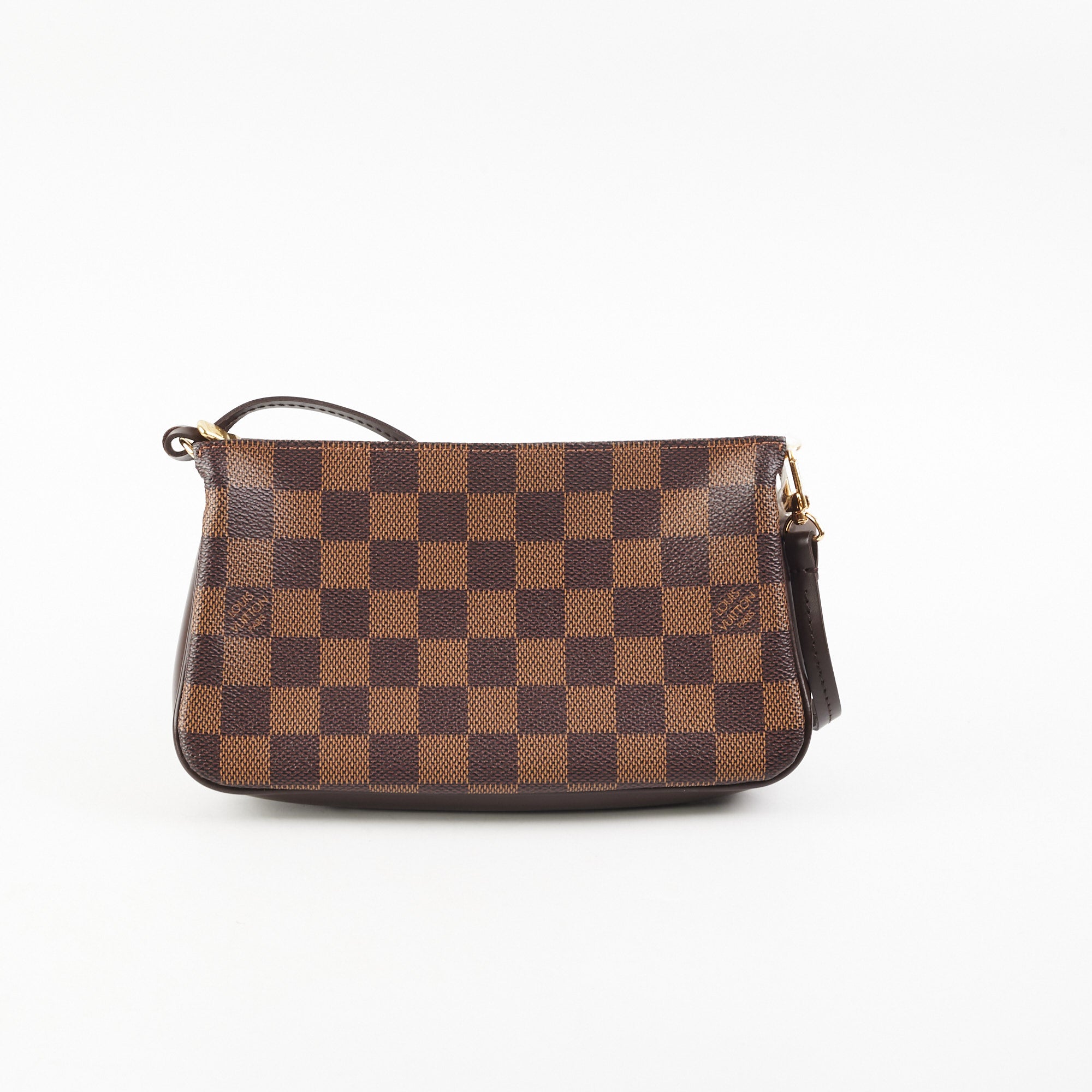 Louis Vuitton Brown, Pattern Print Damier Ebene Navona Pochette