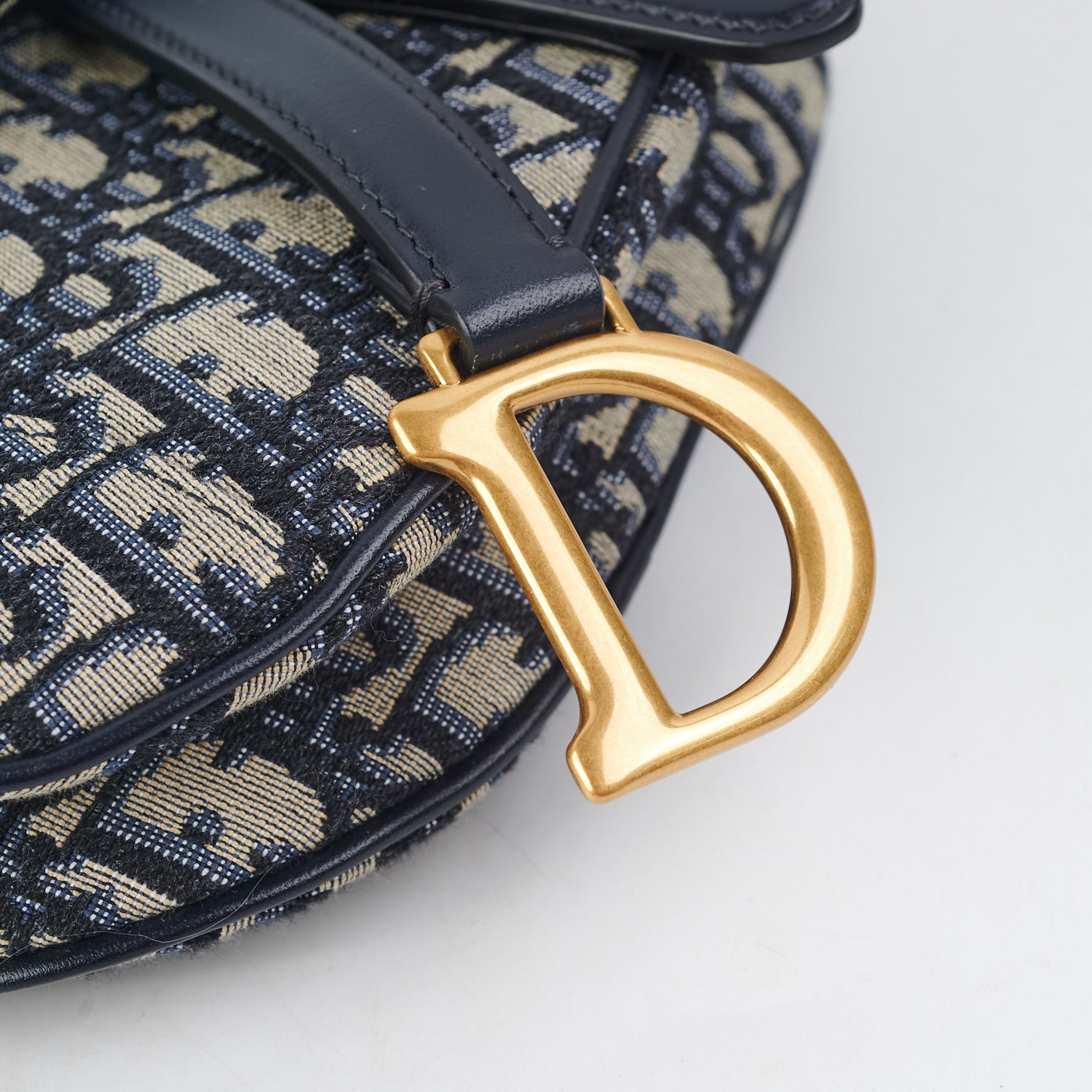 Christian Dior Brown Oblique Saddle Mini Pochette – The Closet
