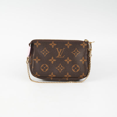 Louis Vuitton LV Mini pochette Accessoires xmas Brown Leather ref