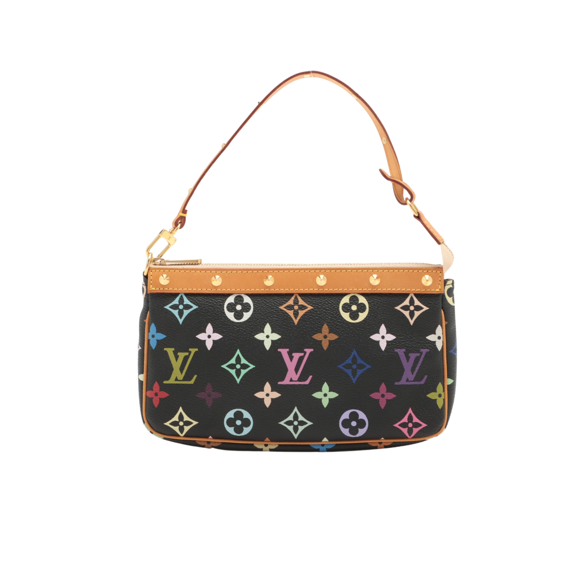 Louis Vuitton Black Multicolour Pochette - THE PURSE AFFAIR