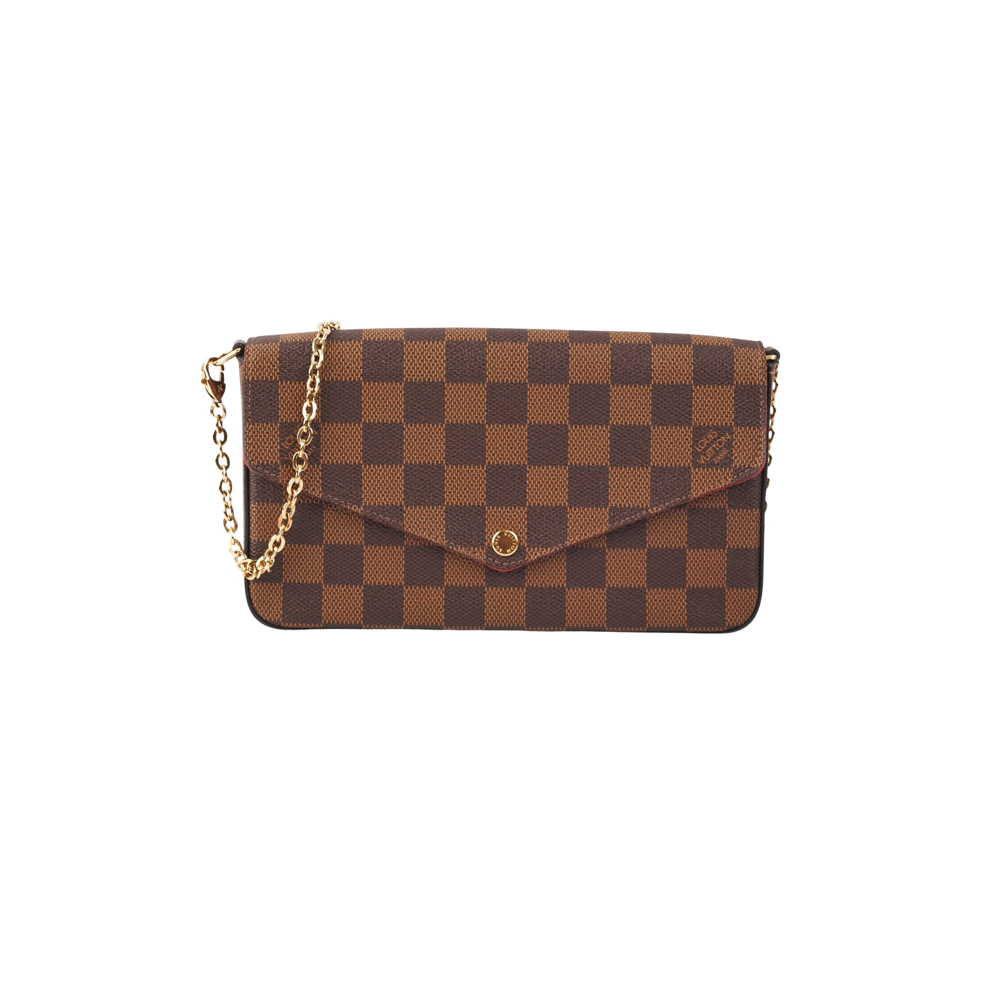Handmade Leather Handbag Felicie Pochette Damier Ebene – LV PL
