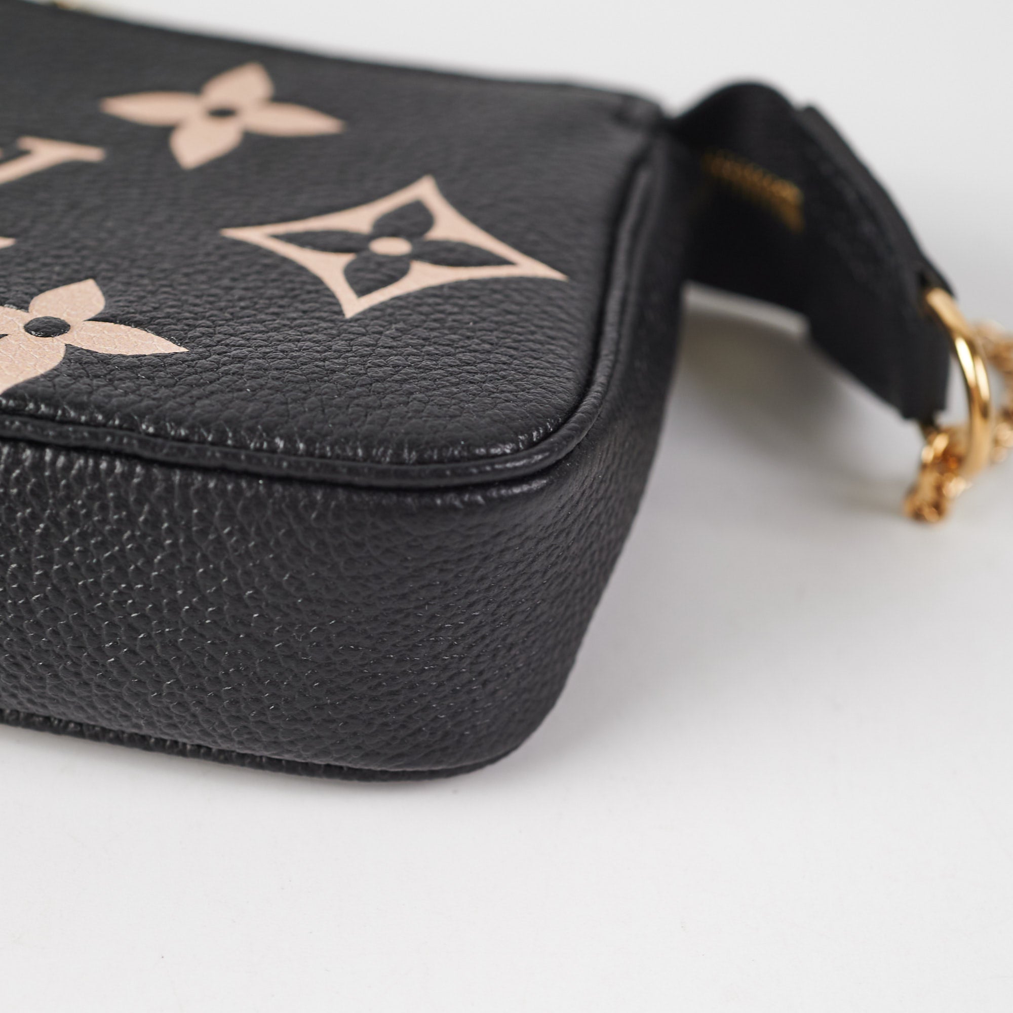 M81140 Louis Vuitton Monogram Empreinte Broderies Mini Pochette  Accessoires-Black