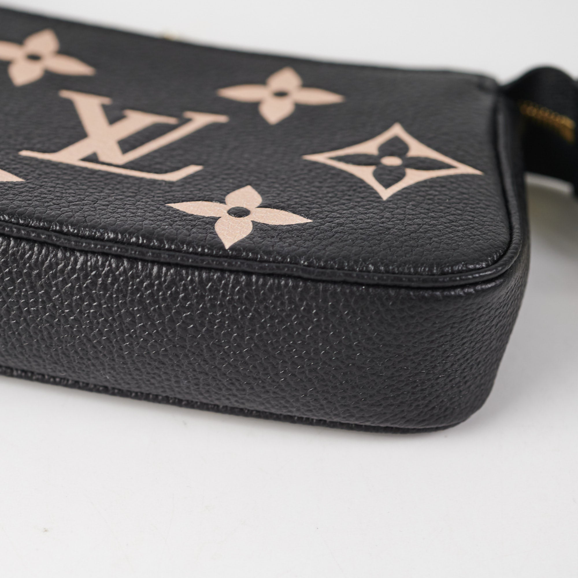 LV Mini Pochette Accessoires in Black and Beige Monogram Empreinte Lea –  Brands Lover