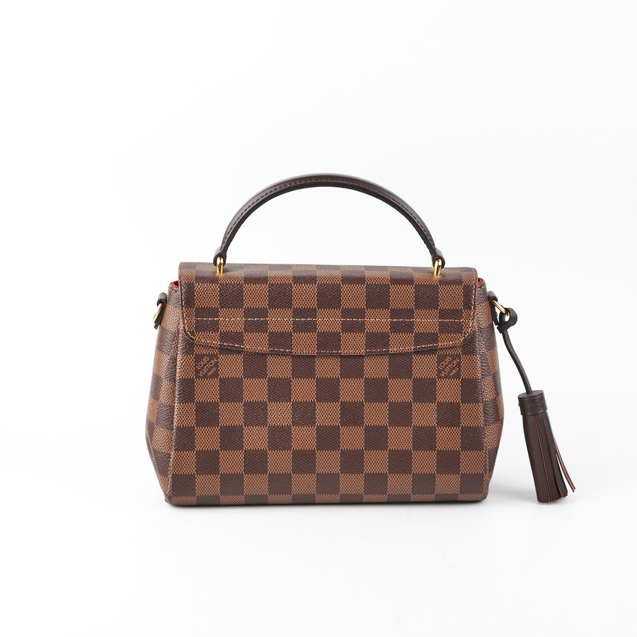 LOUIS VUITTON Croisette Damier Ebene Crossbody Bag Brown