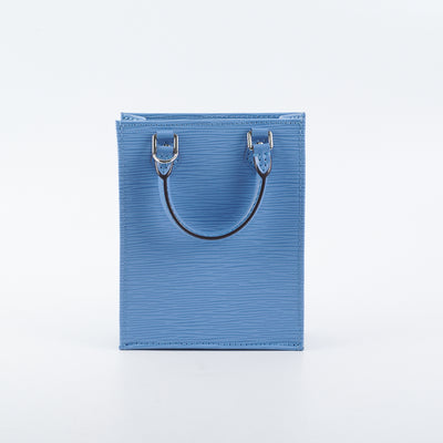 Louis Vuitton, Bags, Louis Vuitton Epi Petit Sac Plat Blue Bag