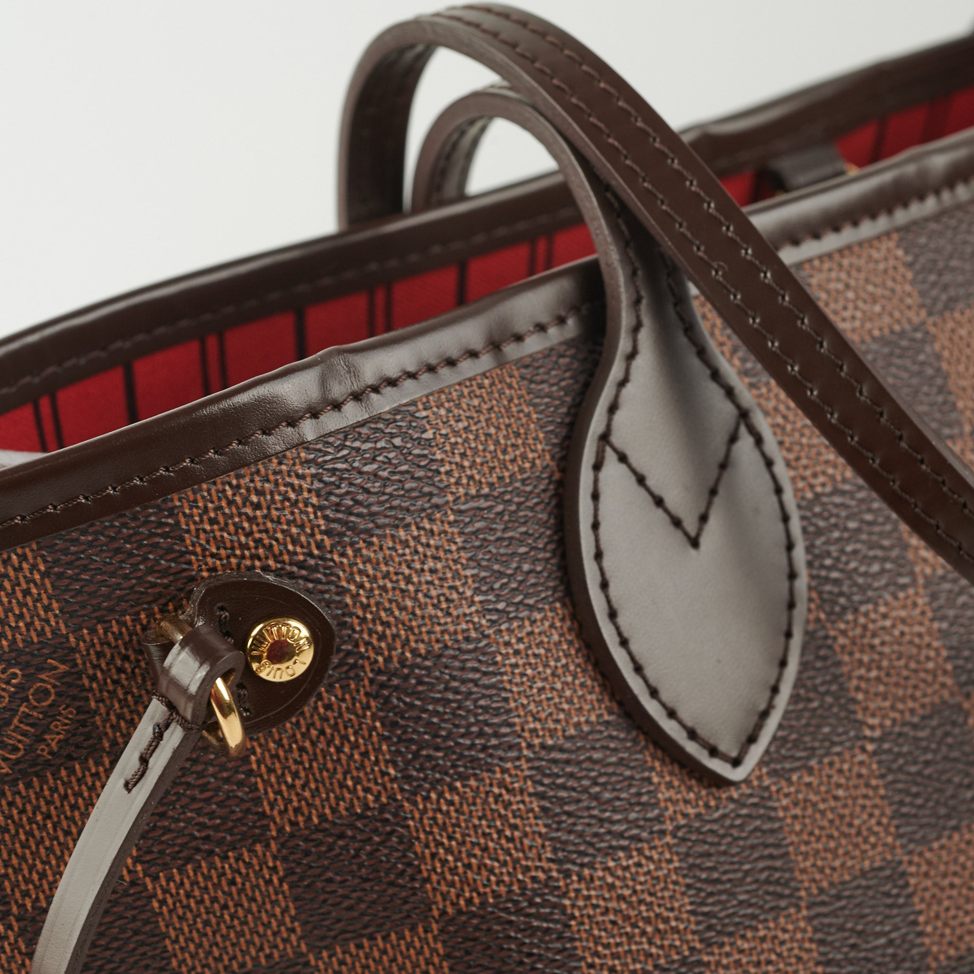 Louis Vuitton Vintage - Damier Ebene Neverfull PM Bag - Brown - Damier  Canvas and Leather Handbag - Luxury High Quality - Avvenice