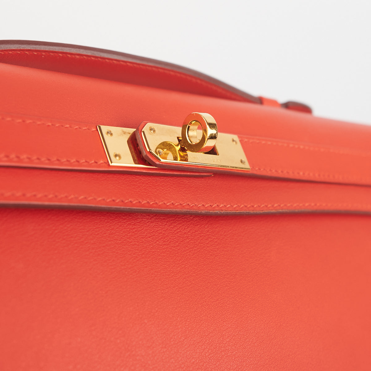 Hermes Kelly Mini Pochette Capucine