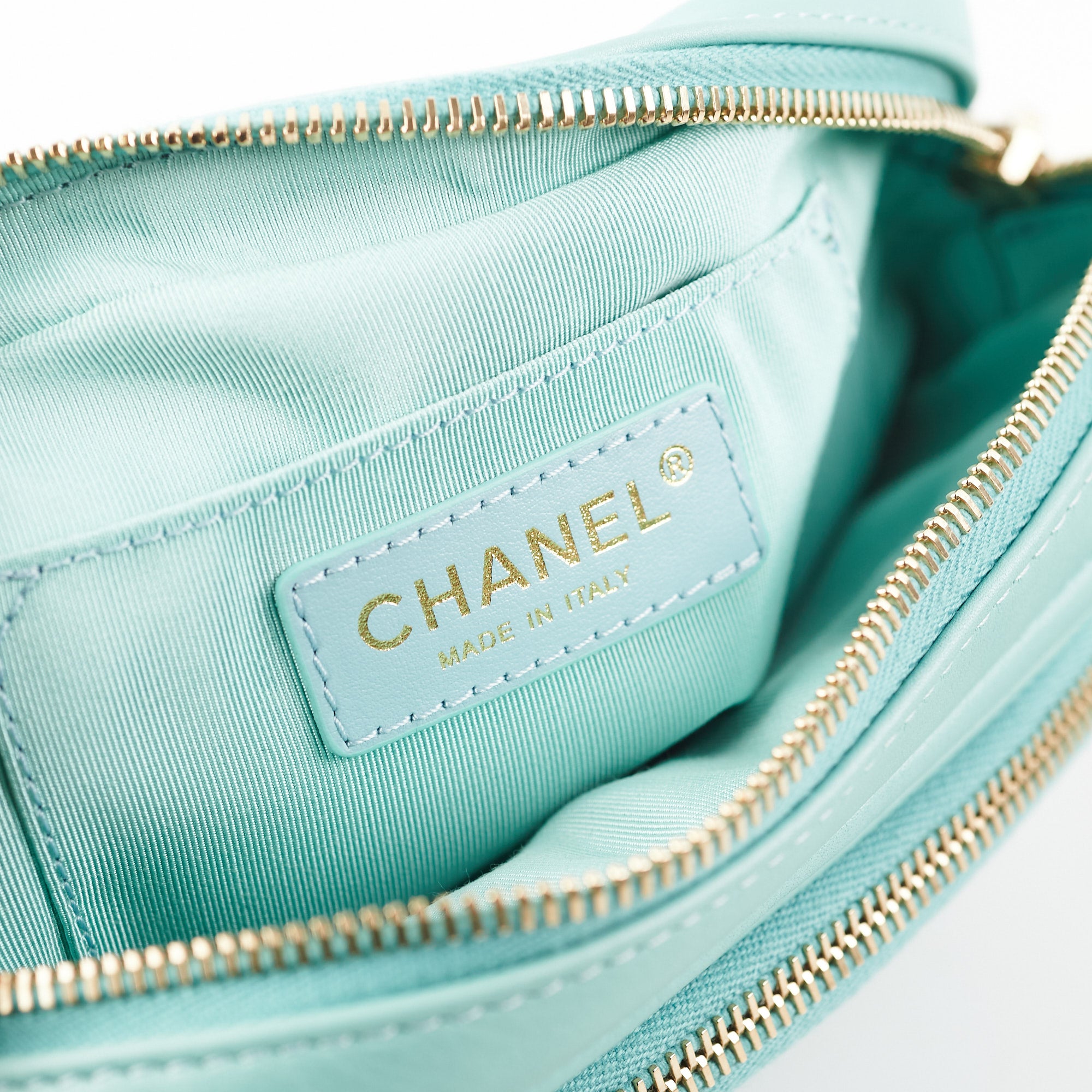 CHANEL, Bags, Chanel Ss9 Collectors Teal Terry Cloth