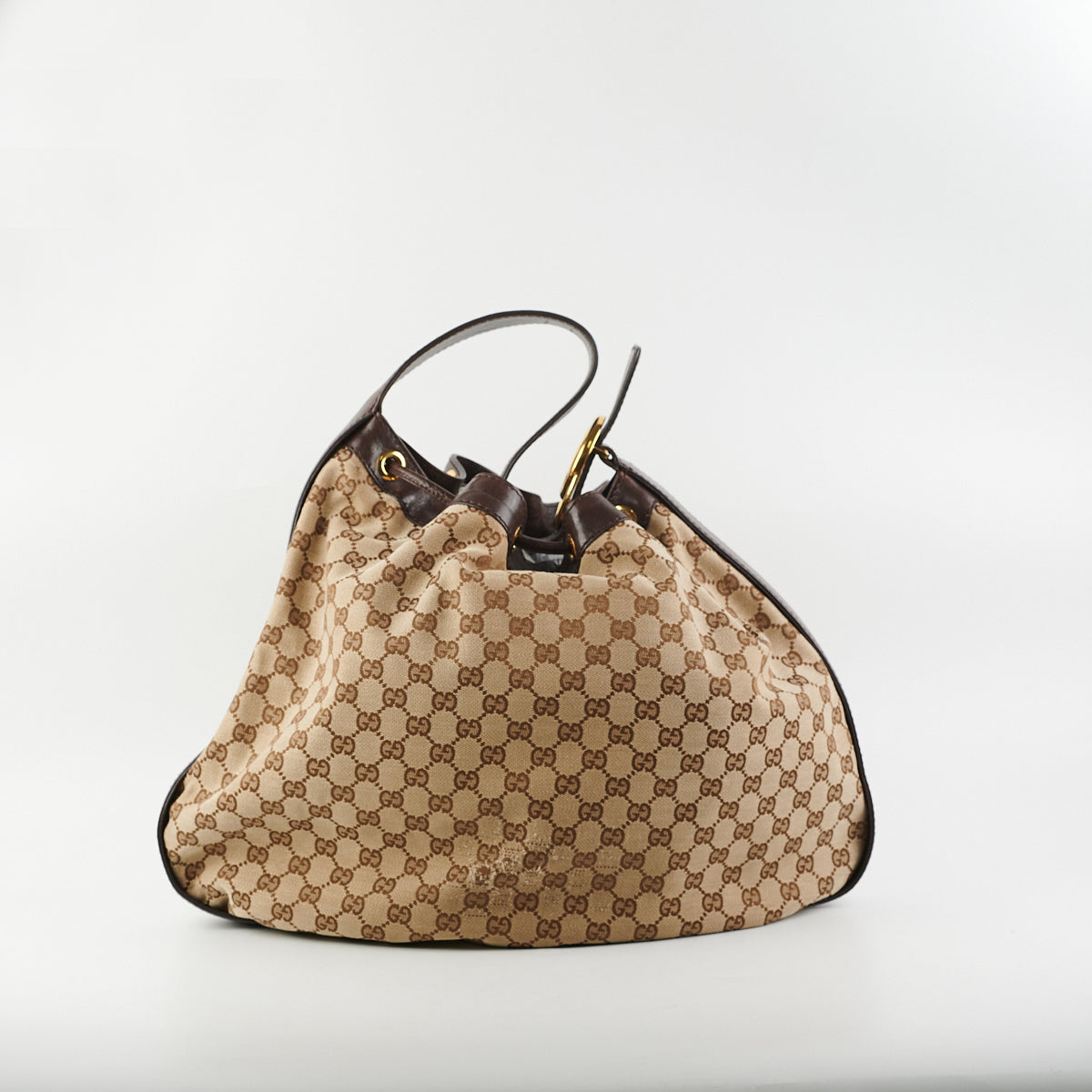 Gucci Large Monogram Hobo Tote  Gucci Preloved Handbags - THE PURSE AFFAIR