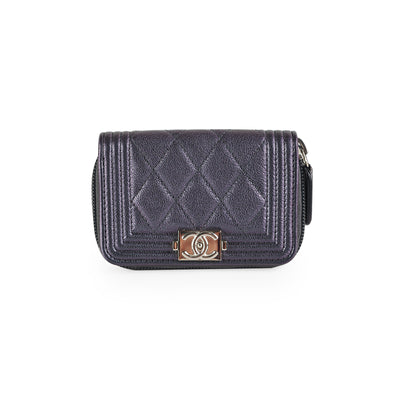 Chanel Boy Chanel Zipped Coin Purse, Black