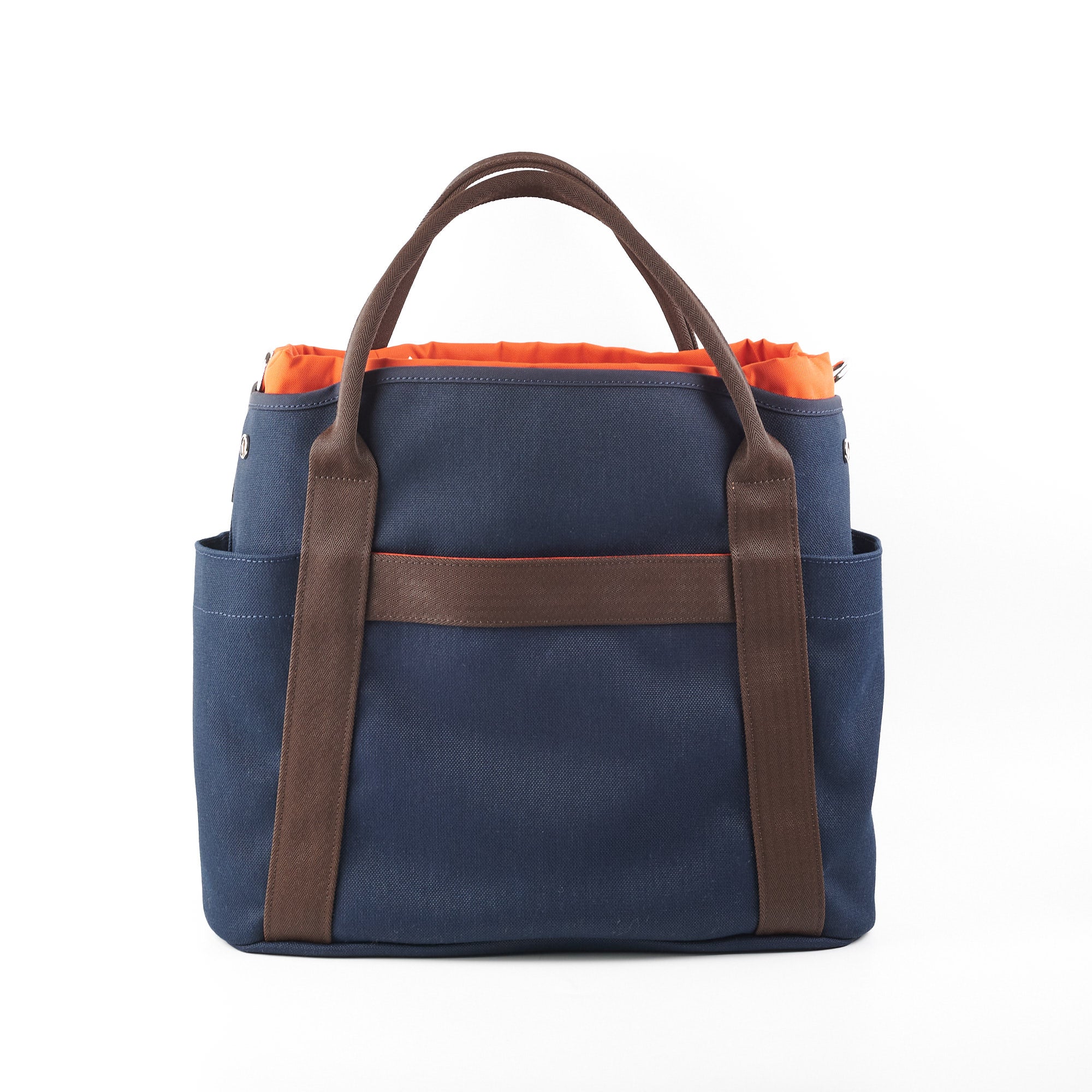 NEW HERMES The Grooming Bag Bleu Navy/Feu Handbag Tote Strap Bag – Empire  Lusso