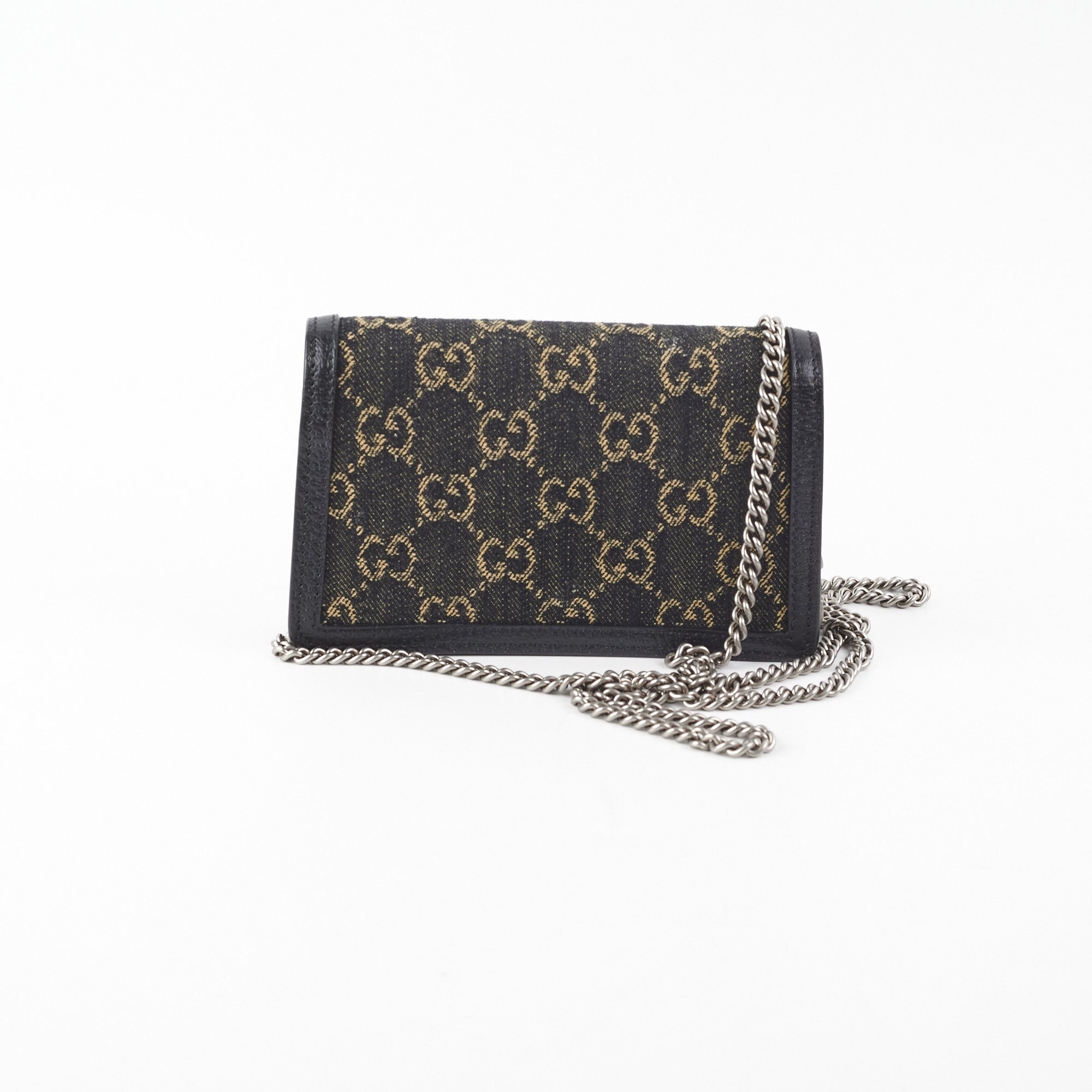 Gucci Dionysus Super Mini GG Shoulder Bag Black - THE PURSE AFFAIR