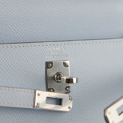 Hermes Kelly 32 Blue Lin - THE PURSE AFFAIR