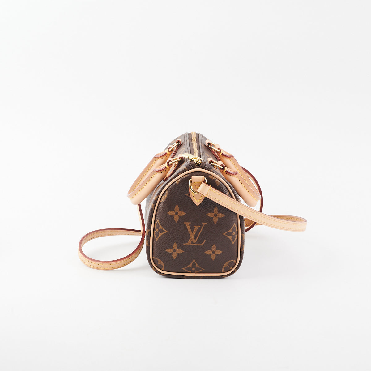 Louis Vuitton Pink Denim Monogram Nano Speedy (New Style) - THE PURSE AFFAIR