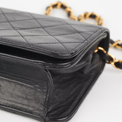 Chanel Vintage Flap Black 24k Gold