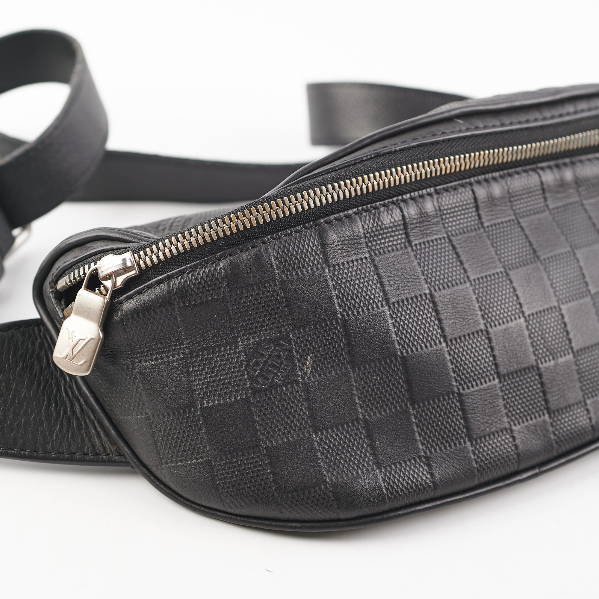 Louis Vuitton Campus Bumbag Damier Infini Leather Bag Black