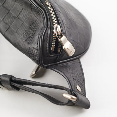 Louis Vuitton Damier Anfini Campus Bum Bag Body Waist Onyx Black N4029