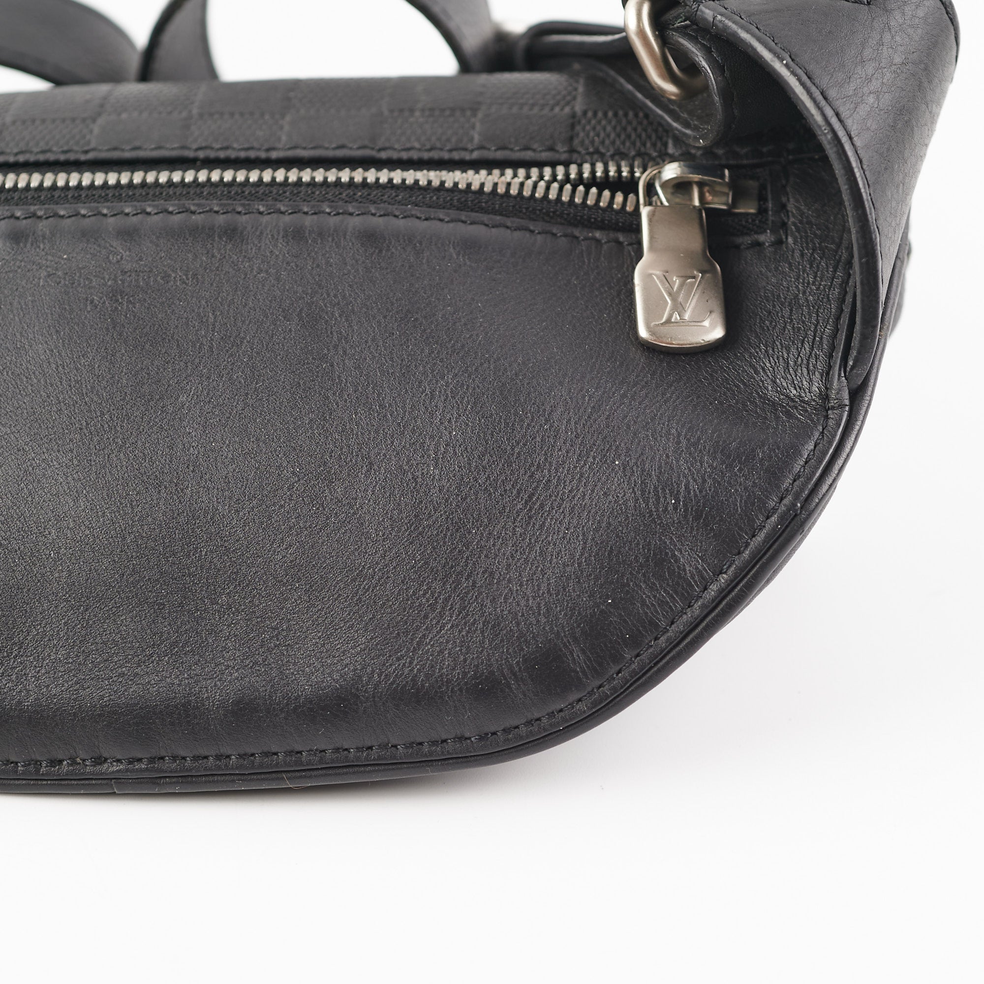Louis+Vuitton+Campus+Bumbag+Black+Leather for sale online