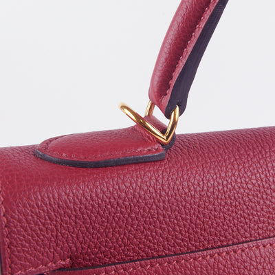 Hermès Kelly 32 Togo Rouge Grenat