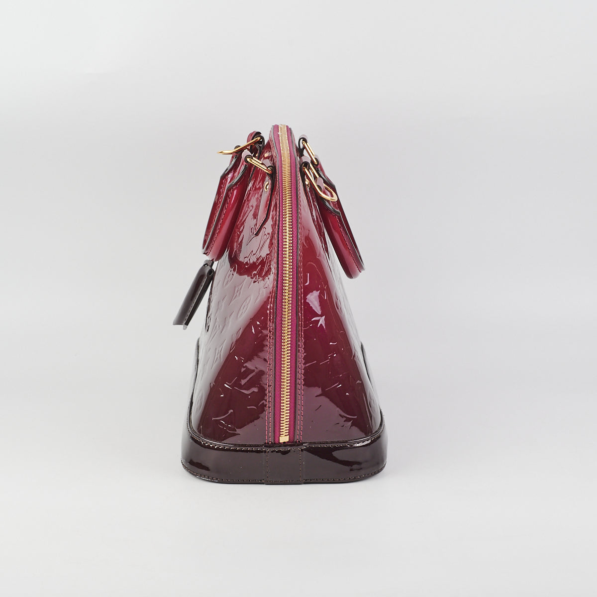 Louis Vuitton Monogram Vernis Alma PM - Burgundy Handle Bags, Handbags -  LOU782139