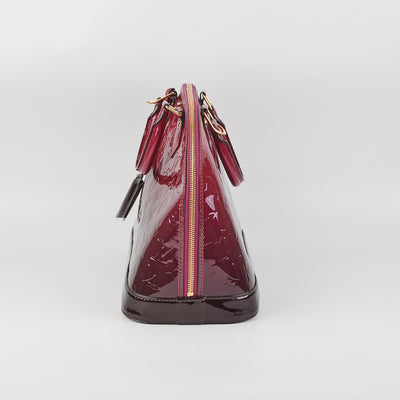 Louis Vuitton Alma BB Patent Red Bag - THE PURSE AFFAIR