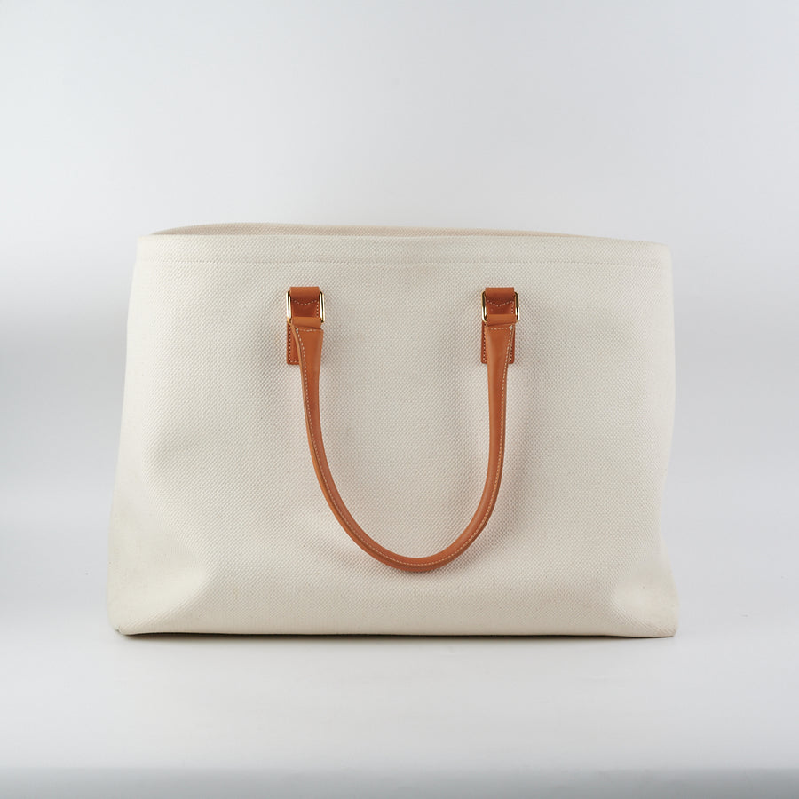 CELINE Triomphemotif Nylon chain pochette mini bag Shoulder bag beige –  VintageShop solo