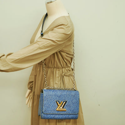 Louis Vuitton, Bags, Louis Vuitton Twist Flamingo Epi Leather Blue