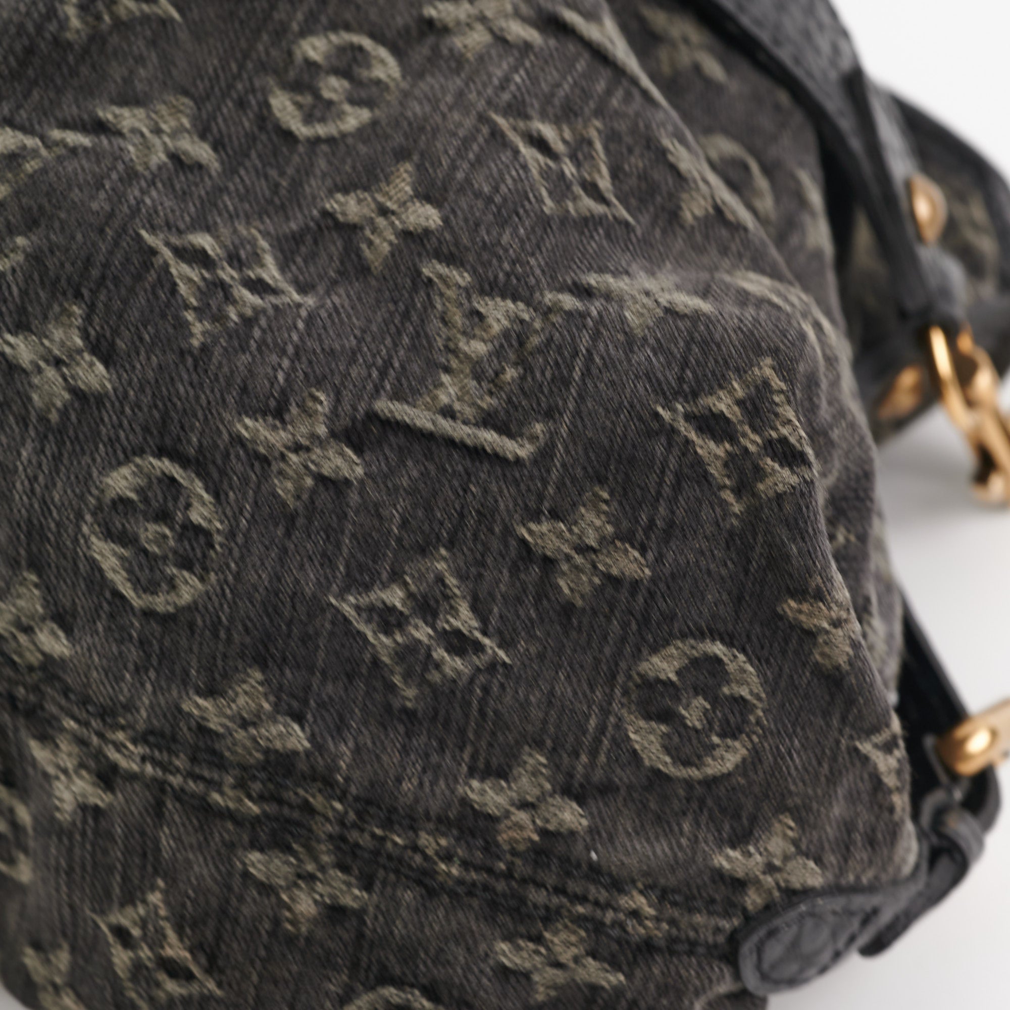 Louis Vuitton black denim Neo Cabby MM at Jill's Consignment