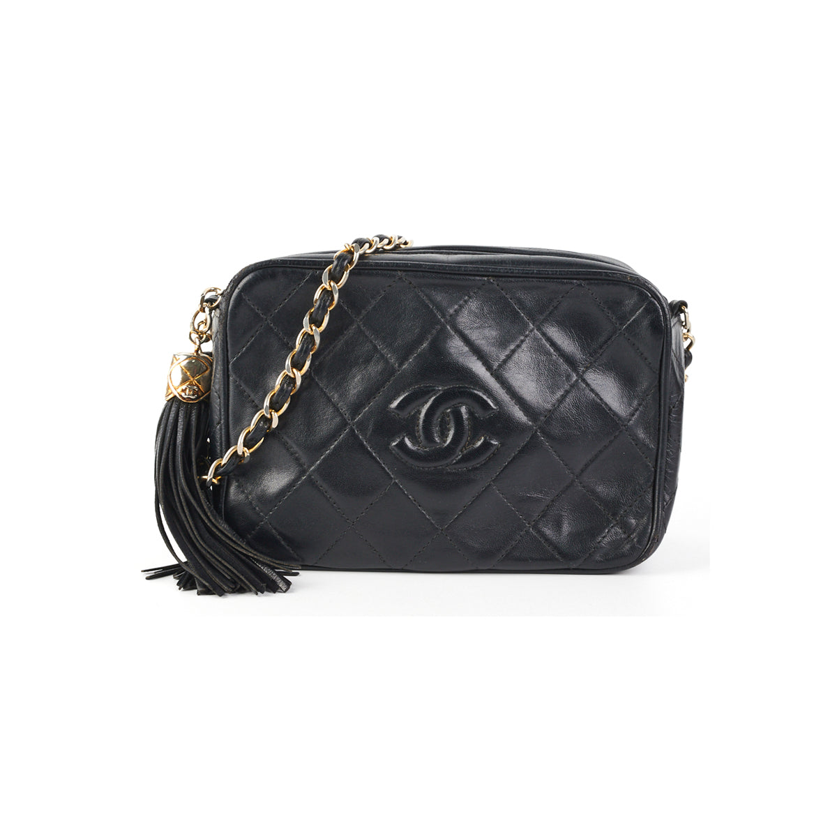 Sold at Auction: Chanel: A Black Lambskin LAX Accordian Camera Bag, 2005 /2006
