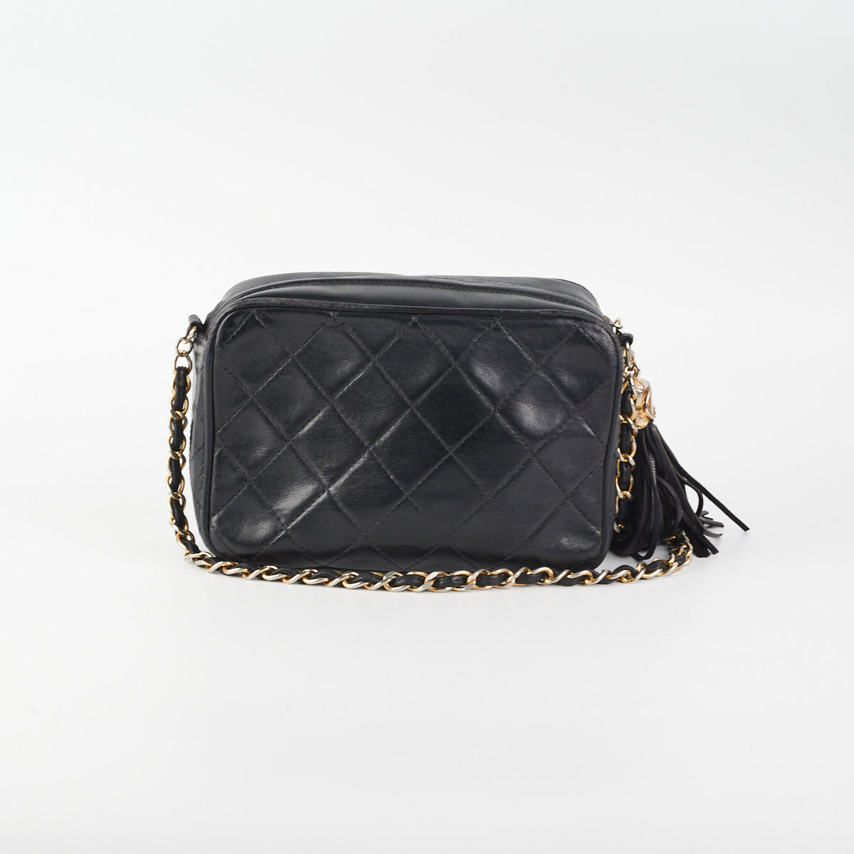 Chanel Double Stitch Zip Around Wallet Quilted Lambskin Long at 1stDibs