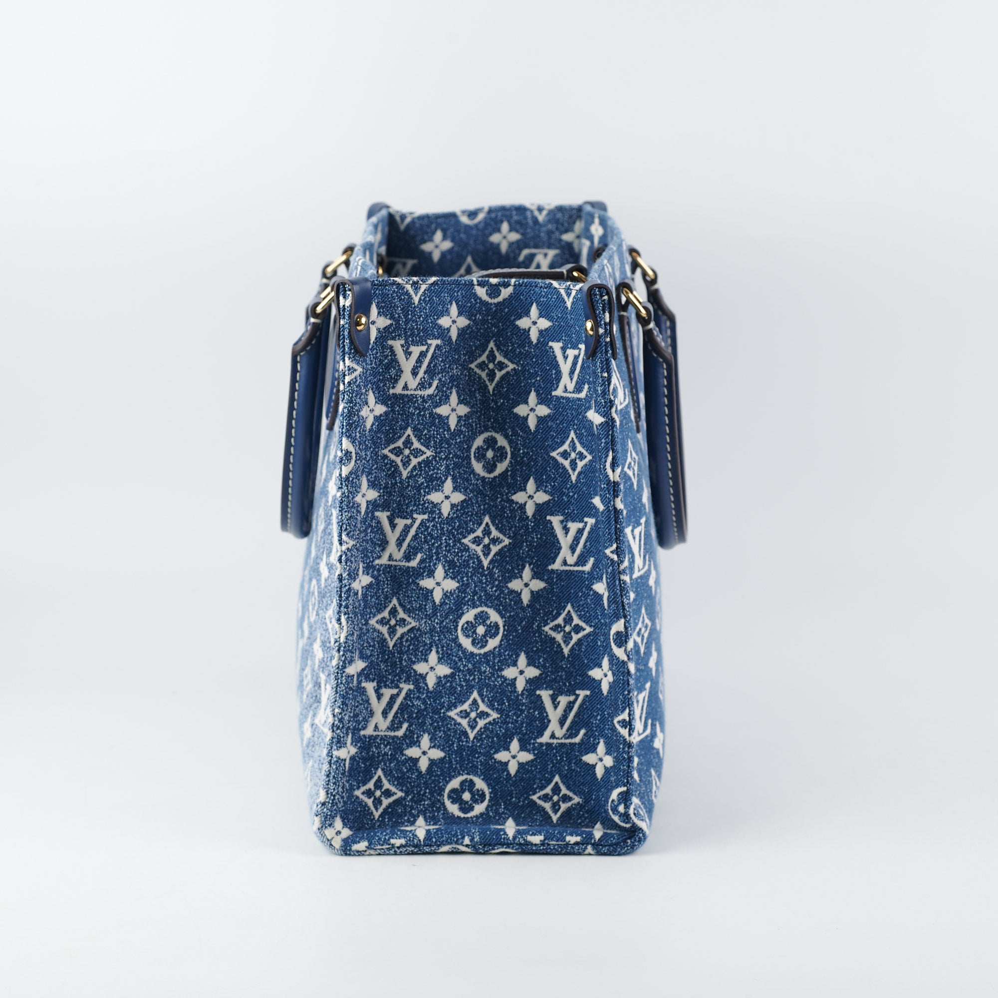 Louis Vuitton Denim Monogram On-the-Go GM M44992 2WAY Bag #T228