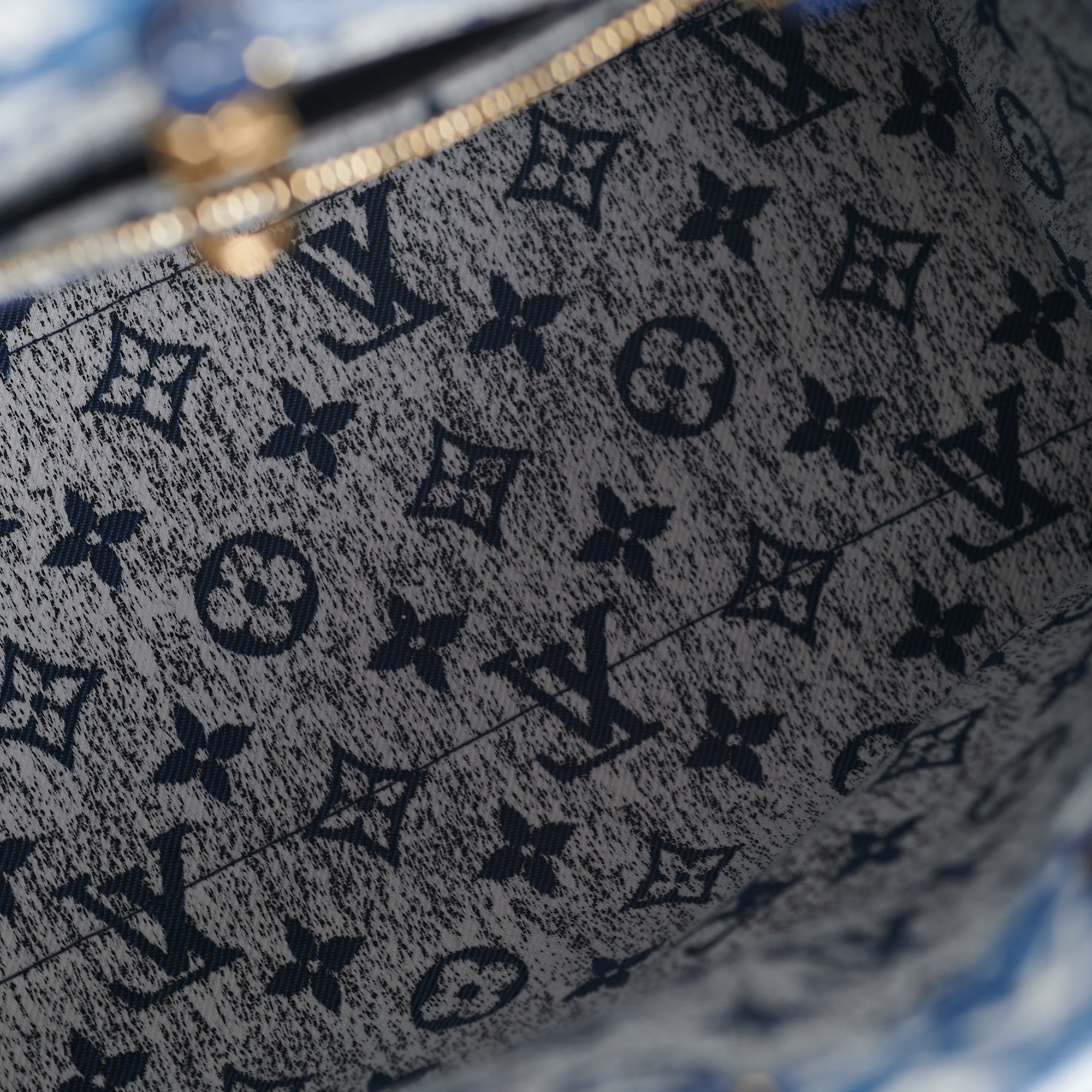 Louis Vuitton Denim Monogram On-the-Go GM M44992 2WAY Bag #T228