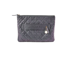 Chanel Iridescent Caviar Medium Night By The C Pouch Clutch