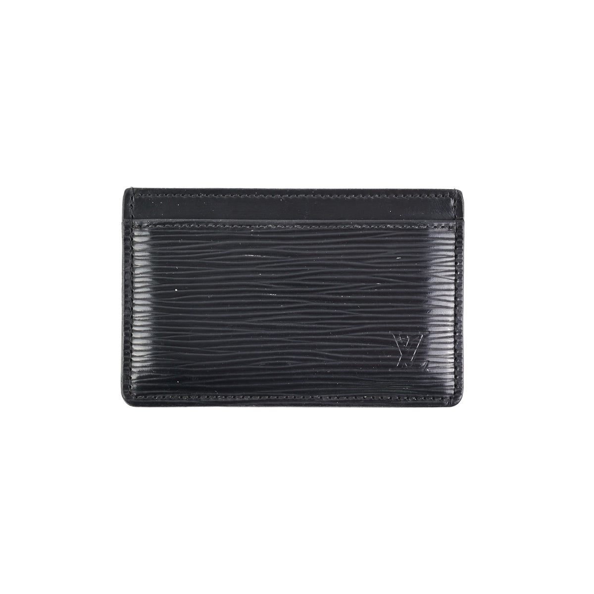 Bags, Louis Vuitton Black Epi Leather Card Holder Wallet
