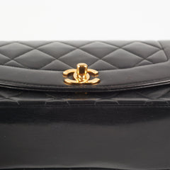 Chanel Small Diana GHW Black
